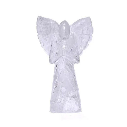 Clear Quartz Angel Spread Wings Size 4 inch or 10 cm with Beautiful box Crystal Spiritual Meditation
