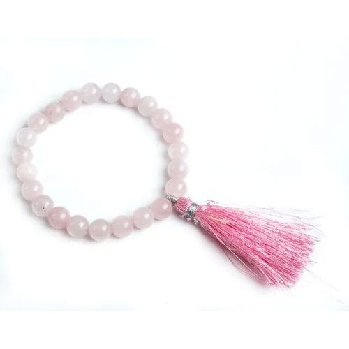 Rose Quartz Natural Gemstone 7.5mm Beads Bracelet Love Gemstone Heart Chakra