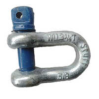 Industrial D Shackle - Stainless Steel, D Shape, Screw-pin Type, Load Capacity Up To 10 Ton | Suitable For Commercial Usage, Available In Various Sizes, Silver Color