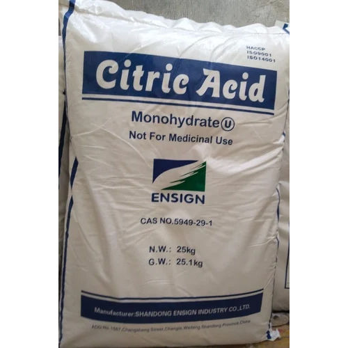 25 Kg Citric Acid Monohydrate Grade: Industrial Grade