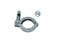Tri Clover Clamps - Stainless Steel 202, 304l, 316l | Silver, Polished, Customized Shape For Easy Cleaning In Pharmaceuticals & Food Industries