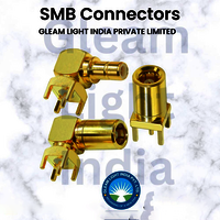 Smb Connector - Metal Rf Coaxial Connector With Female And Male Ends | Ideal For Telecommunications And Data Transmission Applications
