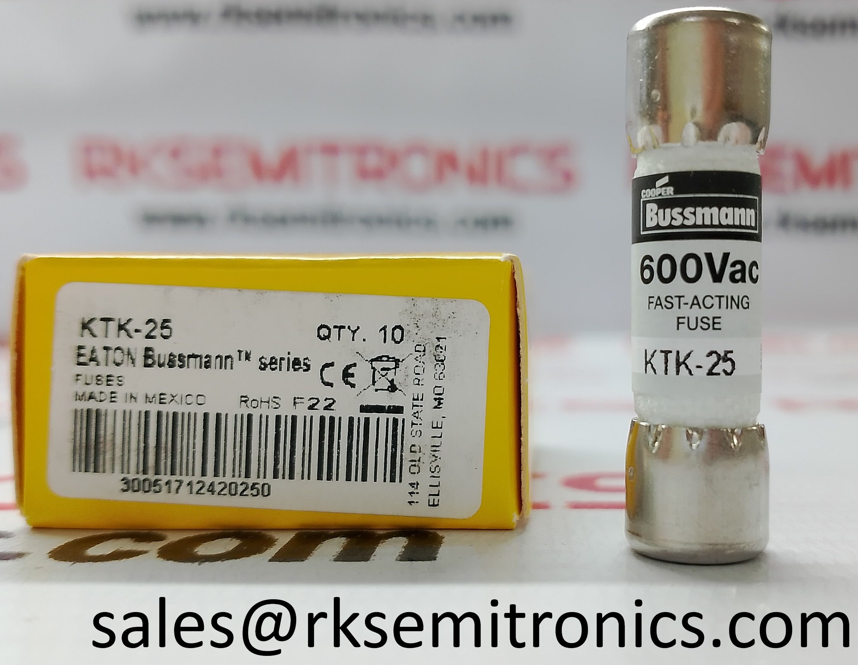 KTK-25  Industrial and Electrical Fuses