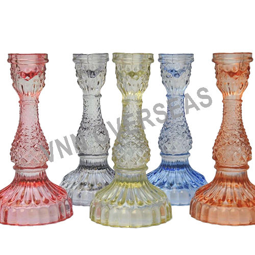 Metal Decorative Glass Candle Stand