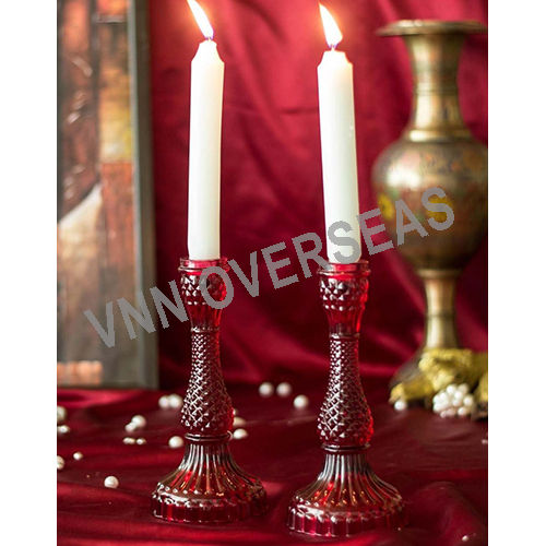 Metal Decorative Glass Candle Stand