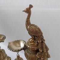 Peacock Brass Diya Or Deepak Festive Decoration Lamps Home Decor Traditional Indian oil decorative lamps Auspicious Diya