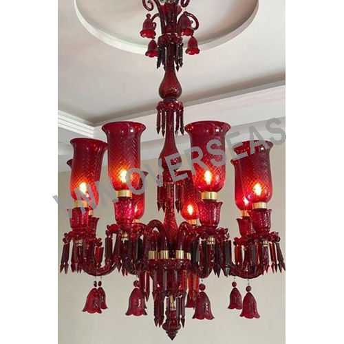 Antique Red Chandelier Light Source: Energy Saving