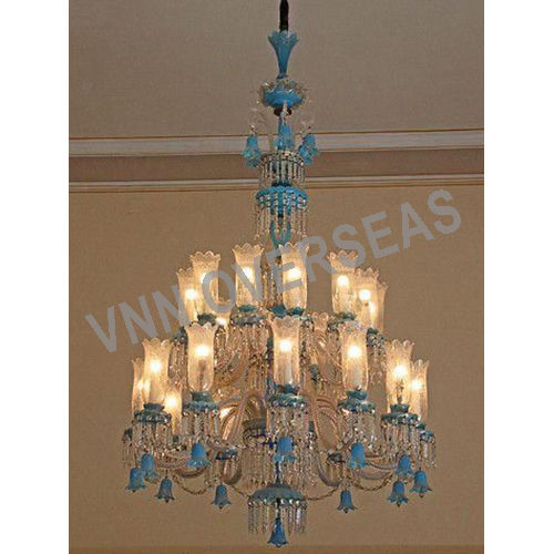 Sky Blue Antique Chandelier