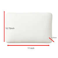 Memory Foam Pillow - Foam Material, 12x12 Inch Dimensions, White Color - Plain Rectangular Shape
