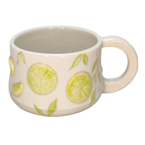 White Lemon Porcelain Mug