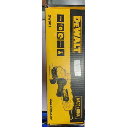 Dewalt 4 Inch DW801 850W Angle Grinder - 220-240V, Industrial Use, Yellow Finish, Reliable Warranty Included