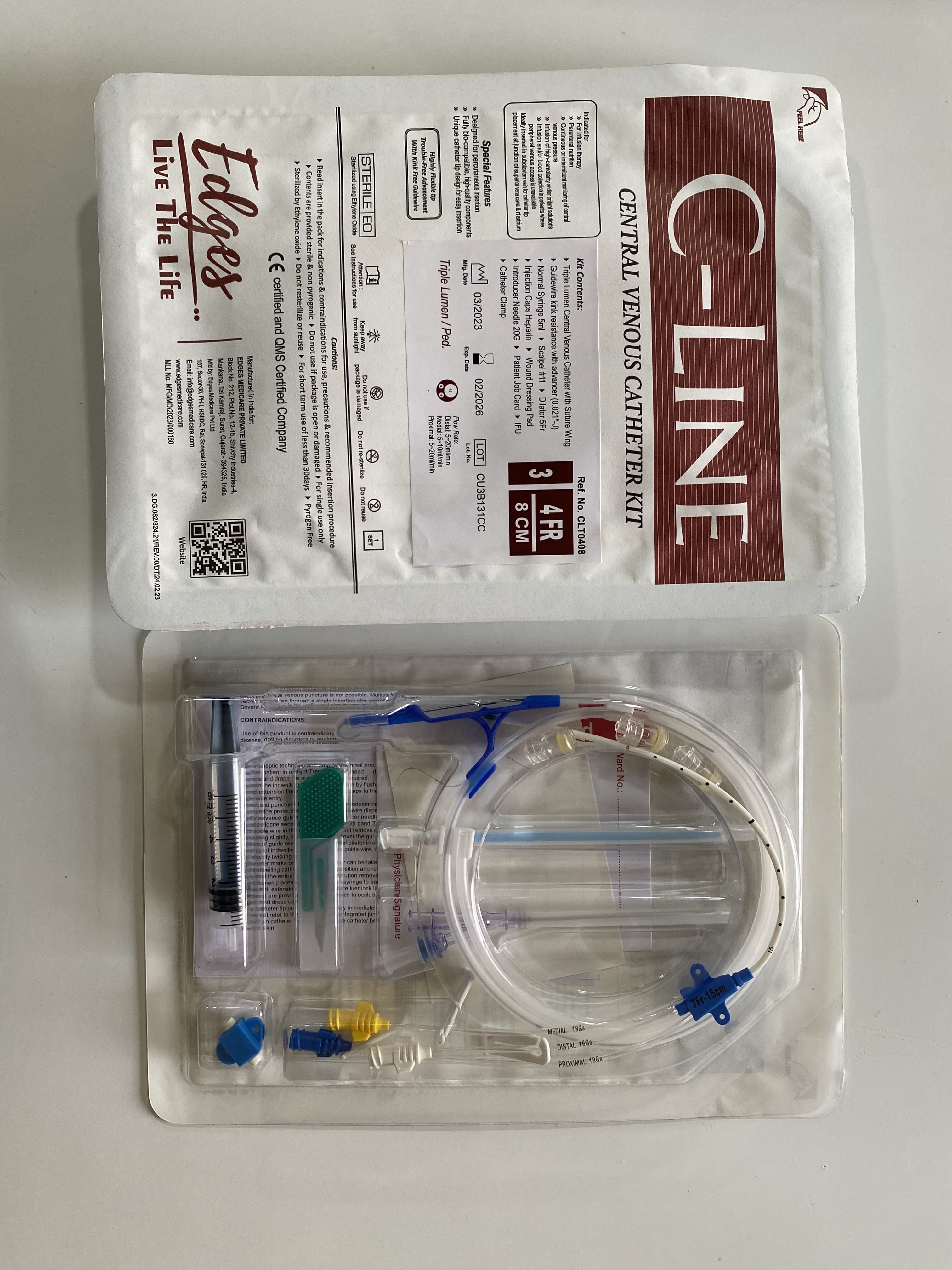 hd catheter triple lumen