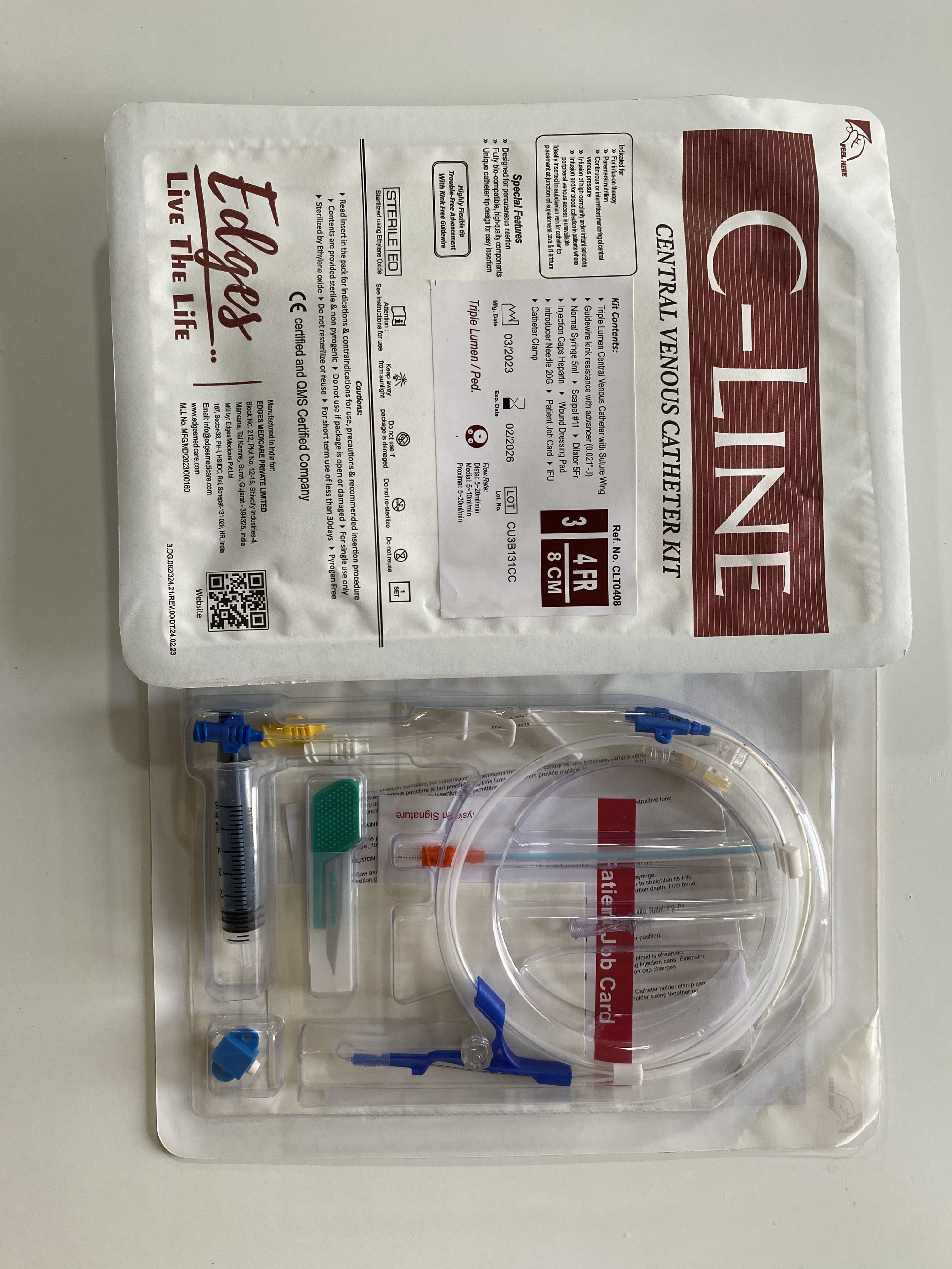 hd catheter triple lumen