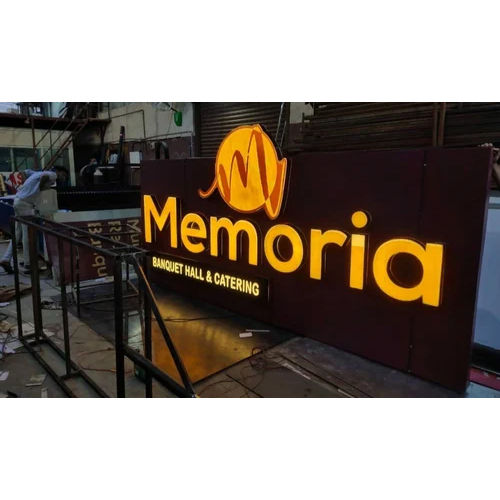 Acrylic Led Glow Sign Board Application: Commercial