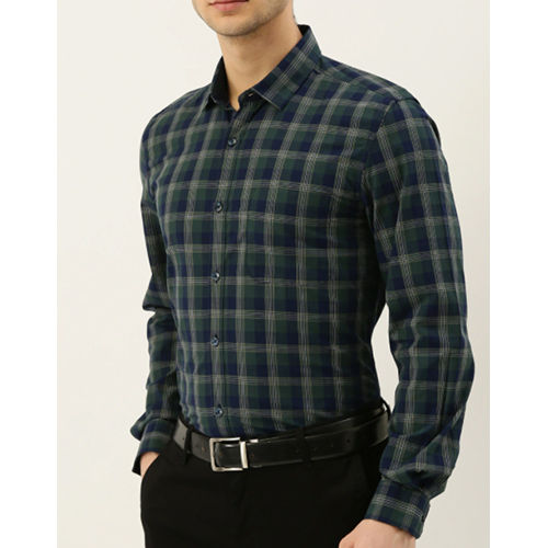 Multicolor Mens Formal Check Shirt