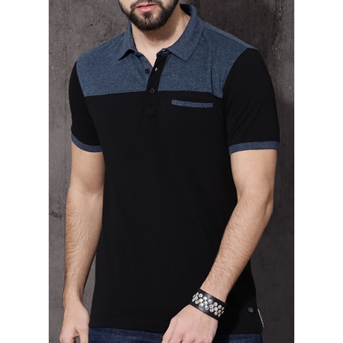 Mens Collar Neck Fancy T Shirt