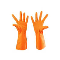 Orange Safe Hand Household Rubber Gloves