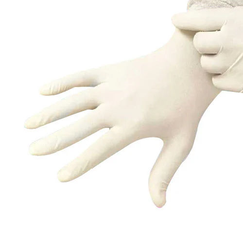 White Latex Examination Gloves