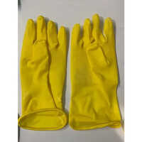 PVC Industrial Hand Gloves - PVC Material, Various Sizes, Bright Yellow Color | Quick-Dry, Full Finger Cleanroom Style for Daily Life Use