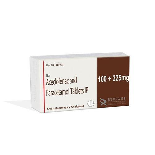 Aceclofenac + Paracetamol 100+ 325