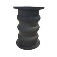 Rubber Expansion Bellows - Black Rubber, 9 Inch Round Shape | Ideal For Water Controlling Applications