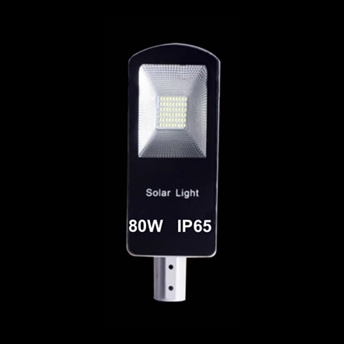 Metal & Glass 80W Solar Semi Integrated Street Light