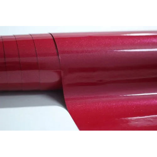 Red Vinyl Car Wrap Roll - Hardness: Soft