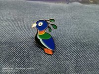 Bird Lapel Pin - Color: Customised