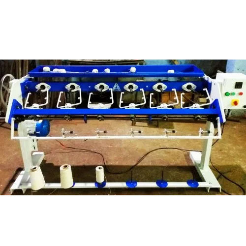 Blue 6 Spindle Ball Winding Machine