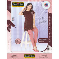 Printed 7724094-a Premium Ladies Cotton Lounge Wear