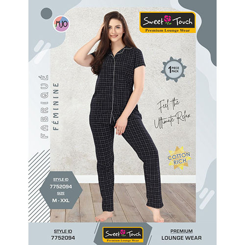 Checked 7752094 Premium Ladies Lounge Wear