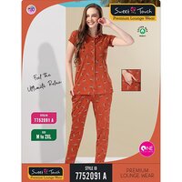 7752091-A Premium Ladies Checked Lounge Wear