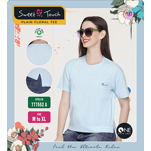 777552-A Ladies Plain Tee