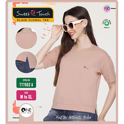 777552-A Ladies Plain Tee