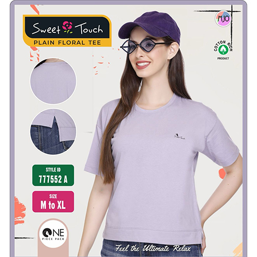 777552-A Ladies Plain Tee