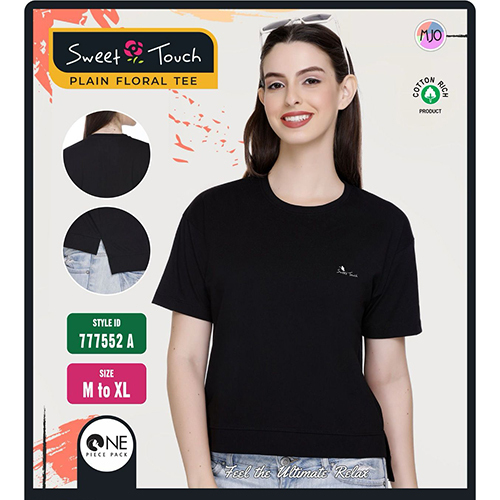 777552-A Ladies Plain Tee