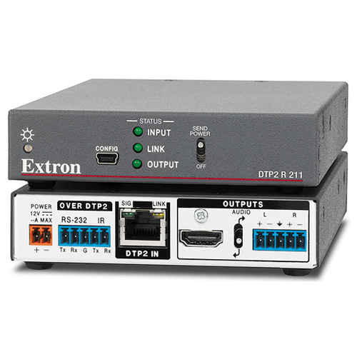 4K-60 HDMI DTP2 Receiver With Audio De-Embedding