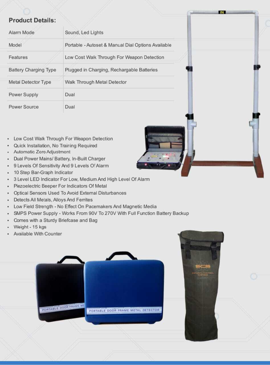 PORTABLE DOOR FRAME METAL DETECTOR