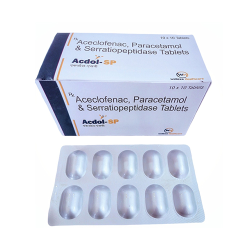 Aceclofenac Paracetamol And Serratiopeptidase Tablets