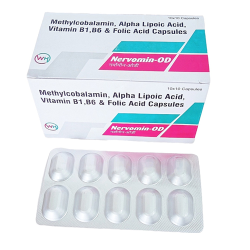 Methylcobalamin Alpha Lipoic Acid Vitamin B1 B6 And Folic Acid Capsules