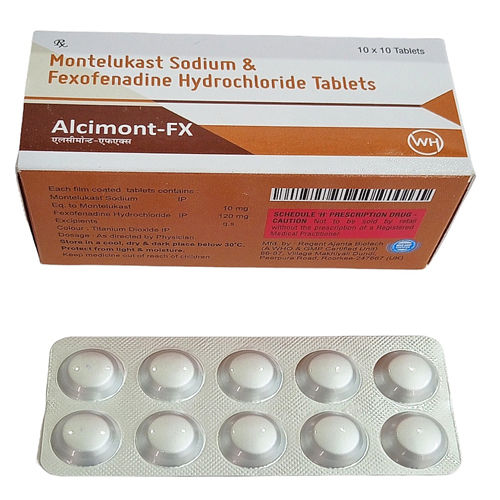 Montelukast Sodium And Fexofenadine Hydrochloride Tablets Expiration Date: As Per Mention Months