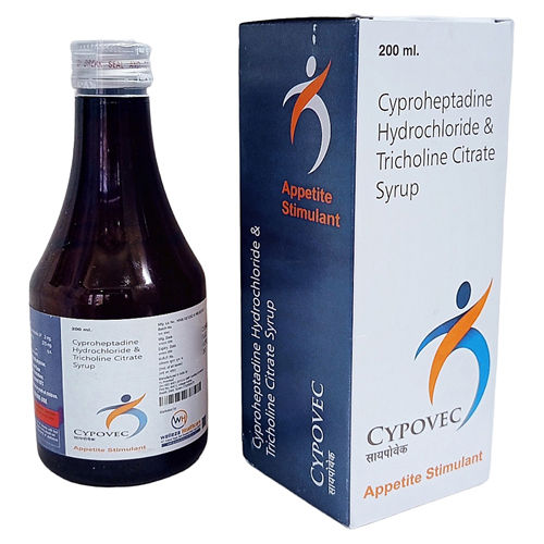 200ml Cyproheptadine Hydrochloride And Tricholine Citrate Syrup