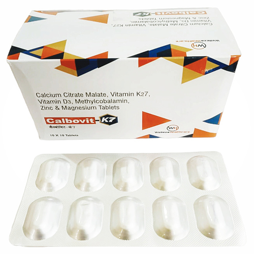 Calcium  Malate Vitamin K27 Vitamin D3 Methylcobalamin Zinc And Magnesium Tablets