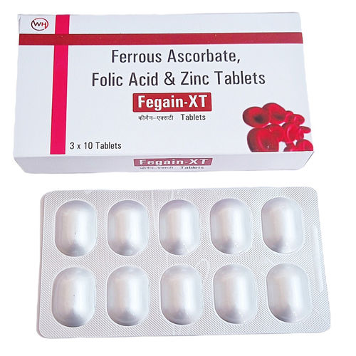 Ferrous Ascorbate Folic Acid And Zinc Tablets