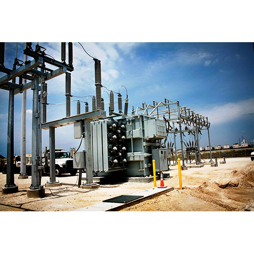 CPS Energy Talley Road Substation Site work by Power Transformer