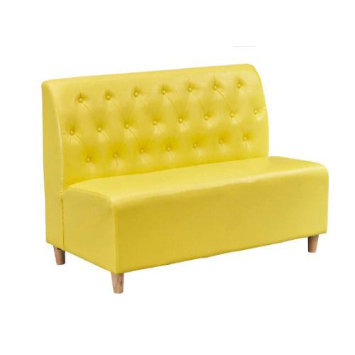 Restaurant Booth Yellow 2 seater sofa
