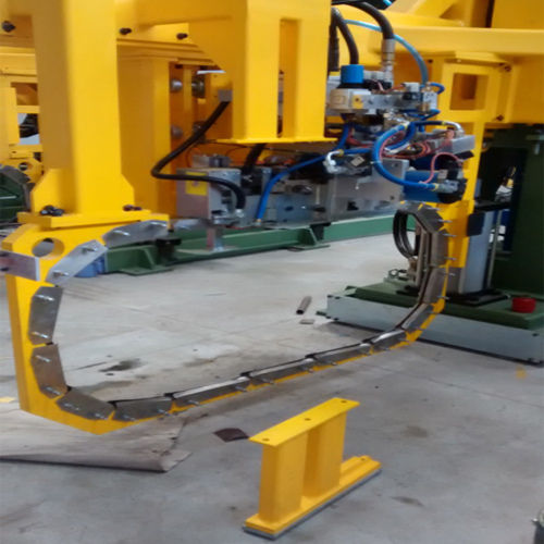 Yellow Paint Coated Industrial Automatic Strapping Machine