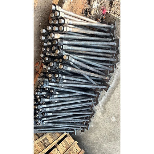 Black Mild Steel Solar Panel Foundation Bolt