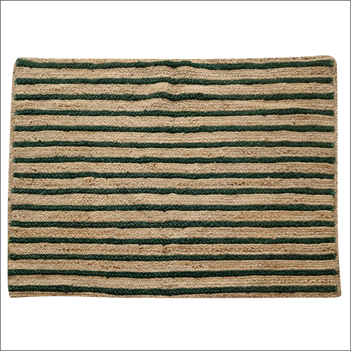 Black Print Jute Braided Carpets - High-Quality Jute Material, Rectangular Shape, Fully Customizable Colors | Waterproof, Washable, Modern Embroidered Design