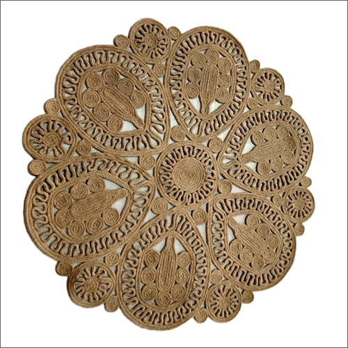 Floral Design Jute Braided Carpets Design: Antique
